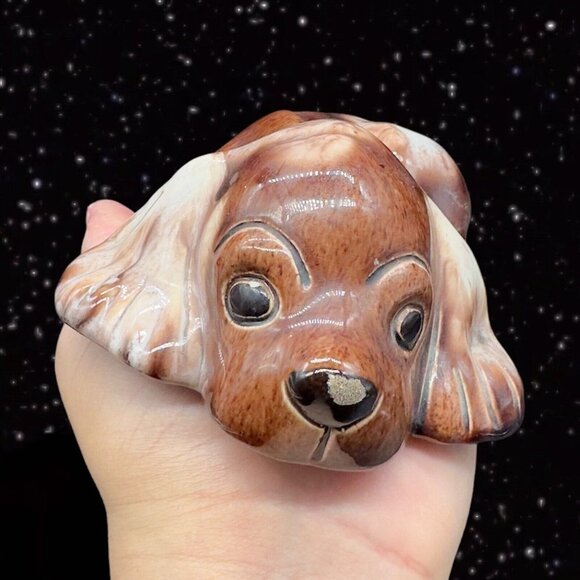 Vintage 1940's Lichten Ware Boston Figurine Dog Amanda Hand Made Pottery Figure - Picture 3 of 12